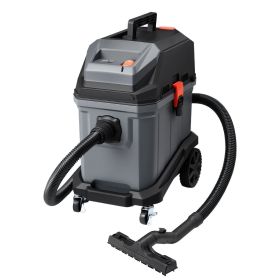 Commercial Shop Vac, 11 Gallon Wet Dry Shop Vacuum, 5.5 Peak HP Portable with One-Button Self-Cleaning, 1350W Input, 1.25in x 7ft Hose, 20ft Cord