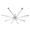 84 In Ceiling Fan without Light, 6-Speed Remote Control, Aluminum 8-Blade, Reversible DC Motor, Modern Low Profile Flush Mount Fan for Bedroom