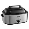 Electric Roaster Oven, 26 QT Turkey Roaster Oven with Self-Basting Lid, 1450W Roaster Oven with Defrost & Warm Function, Adjustable Temperature