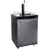 Beer Kegerator, Single Tap Draft Beer Dispenser, CO2 Cylinder, Drip Tray & Rail, 32 Fahrenheit - 75.2 Fahrenheit Temperature Control, Holds 1/6, 1/4