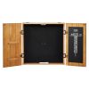 Dartboard Cabinet, Solid Wood Dartboard Cabinet Set, Official Size Hideaway Cabinet with Socreboard and Accessories, Features Easy Assembly