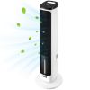 Tower Fan, 23.3ft/s Velocity Quiet Floor Fan, 70° Oscillating Fans for Indoors with 9 Speeds, 4 Modes, 24H Timer