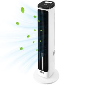 Tower Fan, 23.3ft/s Velocity Quiet Floor Fan, 70° Oscillating Fans for Indoors with 9 Speeds, 4 Modes, 24H Timer