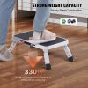Step Stool 1-Step 330lbs Capacity, Folding Steel Step Ladder 3 Adjustable Height, Portable Toddler Step Stools for Adults