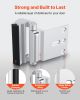 Door Reinforcement Lock, 2 Pack Home Security Door Lock, with 3 Inch Stop Withstand 800 lbs of Force, with 8 Screws, for Inward-Opening