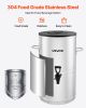 Ice Tea Dispenser, 4 Gal/15L 304 Stainless Steel Beverage Dispenser with Spigot & Handle, Suitable for Hot and Cold Drinks