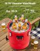 Insulated Beverage Dispenser, 8 Gal/30.3L Thermal Hot and Cold Drink Server Dispenser with Spigot