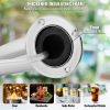 Dual Taps Draft Beer Tower Dispenser, Stainless Steel Keg Beer Tower