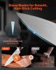 Kitchen Knife Set with Block and Sharpener, 15 Piece High Carbon Stainless Steel Knife Set, Rust-Resistant Kitchen Cutlery with Ergonomic Handle
