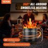 Smokeless Fire Pit Stove Bonfire, H: 15.4 in x Dia: 19.3 in ,Wood Burning Fireplaces with Removable Ash Pan