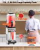 Commercial Frozen Drink Maker, 15L Single Tank Slushy Machine, 60 Cups Stainless Steel Margarita Smoothie Frozen Drink Machine