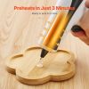 Hot Glue Gun, Rechargeable Cordless Glue Gun, Mini Wireless Hot Glue Gun Kit with 2200mAh Battery, 20 Pcs Glue Sticks, Fast Preheating & High Temp
