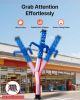 Inflatable Tube Man, 20-Feet Tall, Wacky Waving Dancing Tube Guy, Wind Flying Arm Flailing Air Puppet, 18-Inch for Outdoor Advertising, Business Store