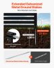 3 Panels Outdoor Privacy Screen, 50 x 48 in Air Conditioner Fence with 27.6 in Ground Stakes, Pool Equipment Enclosure, Vinyl Privacy Fence
