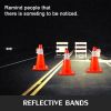 12Pack 18" Traffic Cones, Safety Road Parking Cones PVC Base, Orange Traffic Cone with Reflective Collars