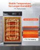 Electric Hot Box Food Warmer, 5-Tier Commercial Warming Cabinet with Water Tray, Single-Door and Adjustable Shelves