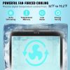 Beer Kegerator, Single Tap Draft Beer Dispenser, CO2 Cylinder, Drip Tray & Rail, 32 Fahrenheit - 75.2 Fahrenheit Temperature Control, Holds 1/6, 1/4