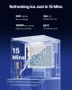 Commercial Ice Maker Machine, 300LBS/24H Ice-Making Machine with 300LBS Stainless Steel Storage Bin