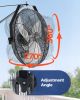 18 Inch Industrial Wall Mount Fan, High Velocity 4000 CFM Indoor Fan with 3 Speeds, Powerful Motor Garage Wall Fan with Aluminum Blades for Workshop