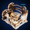Electric 3D Wooden Puzzles Marble Run Model Kits  Brain Teaser Puzzle DIY handmade Christmas gift(Without battery)