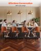 Bar Stool Set of 3, 27 inch Counter Height Swivel Stools, Modern PU Leather Counter Barstool with Backrest and Metal Legs, Armless Bar Chair