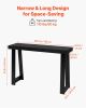46 in Console Table, Modern Desk Behind the Couch, Wooden Rectangle Entrance Desk, Narrow Long Sofa Table Accent Stand for Hallway, Bedroom
