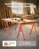 Saw Horses, 2 Pack Folding Work Horses, 1323 lbs Load Capacity Sawhorse with Heavy Duty Legs, All-Metal Portable Saw Horse with Non-Slip Foot Pads