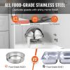 Roll Top Chafing Dish Buffet Set, 6 Qt 2 Pack, Stainless Steel Chafer with 2 Full Size Pans