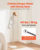 Coat Rack, Freestanding Coats Rack Stand with Stable Marble Base & 8 Hooks, Free Standing Hall Coat Tree for Entryway, Bedroom, Office, Living Room