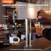 Kegerator Tower Kit, Single Tap Beer Conversion Kit, Stainless Steel Keg Beer Tower Dispenser with Dual Gauge CGA320 Regulator & D-System Keg Coupler
