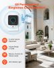 Wireless Doorbell Kit, IP54 Waterproof Door Chime Ranges up to 1000 ft, 5 Adjustable Volumes, 48 Ringtones, Easy Installation