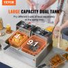 Commercial Electric Deep Fryer Countertop Deep Fryer Dual Detachable Tanks
