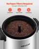 Commercial Coffee Urn, 30 Cup 152oz Hot Beverage Dispenser with Dripless Faucet, 1090W Quick-Brewing Coffee Maker, Automatic Temperature Control