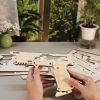 3D Wooden Puzzle Model Building Kit Mechanical Rubber Band Gun Toy DIY Brain Tearer Birthday Gift
