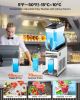 Commercial Frozen Drink Maker, 15L Single Tank Slushy Machine, 60 Cups Stainless Steel Margarita Smoothie Frozen Drink Machine