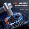 Mini Massage Gun, Percussion Muscle Massage Gun for Athletes - with 5 Speed Levels & 6 Massage Heads, 7.4V 2500mAh Batteries