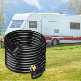 25Ft 50 Amp RV Extension Cord Durable Premium Power Cord RV 26.5mm Wire Diameter Extension Cord Copper Wire RV Cord Power Supply Cable For Traile (Option: Multicolor)
