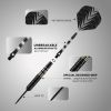 Darts Metal Tip Set, 3 Pack Steel Tip Darts Set, Professional Dart for Dartboard with Aluminum Shafts, Brass Barrels, Extra Flights, O-Rings
