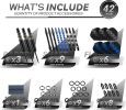 Darts Metal Tip Set, 3 Pack Steel Tip Darts Set, Professional Dart for Dartboard with Aluminum Shafts, Brass Barrels, Extra Flights, O-Rings